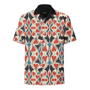 Fã de pôquer Texas Hold'em, estrelas do pôquer Las Vegas Casino Camisa unissex com botões