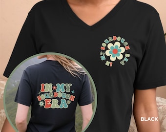 Camisa de masa madre, En mi camisa de la era de masa madre, Camisa de pan, Camisa de panadero, Camisa divertida, Regalo para mamá, Regalo para ella, Camiseta de cuello en v de masa madre