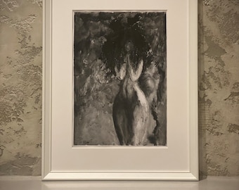 Original Hand-Painted Horror Watercolor | Creepy Home Decor and Gift Ideas | Spooky Eco-Friendly Design | Original Horror Design