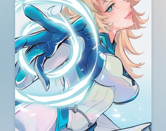 Invisible Sue, A4 A5 Art Print, Rivals, Storm, Gaming