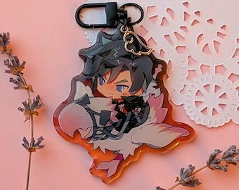 Clive Rosfield 2.5" Keychain, FF16 Final Fantasy XVI Chibi, Chocobo Racing, Ambrosia