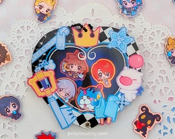 Kingdom Hearts Customisable Shaker Charm, Acrylic Keychain
