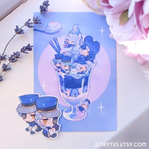 Persona Velvet Room, A6 Chibi Dessert, Caroline, Justine, Lavenza, Elizabeth, Margaret, Theodore