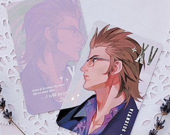 Ignis Scientia Foil Photocard, Final Fantasy XV, FF15, Doublesided Silver