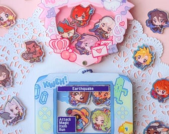 Final Fantasy Customisable Shaker Charm, Acrylic Keychain, FF7 FF14 FFVII FFXIV