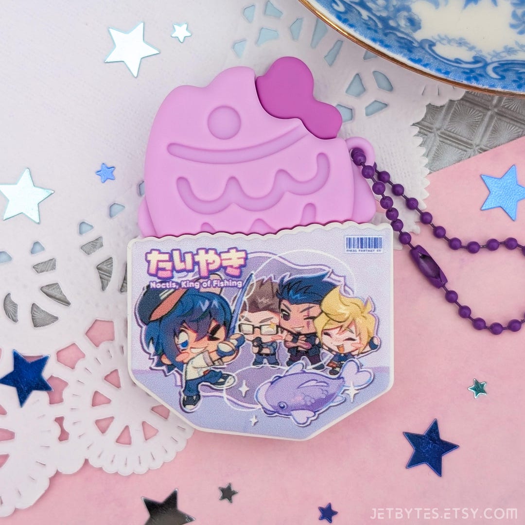 Final Fantasy 15 PVC Taiyaki Charm, FF XV, Keychain, Noctis, Ignis ...