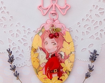 Aerith 8cm Keychain, Final Fantasy 7 VII, Lilies Aerith Gainsborough