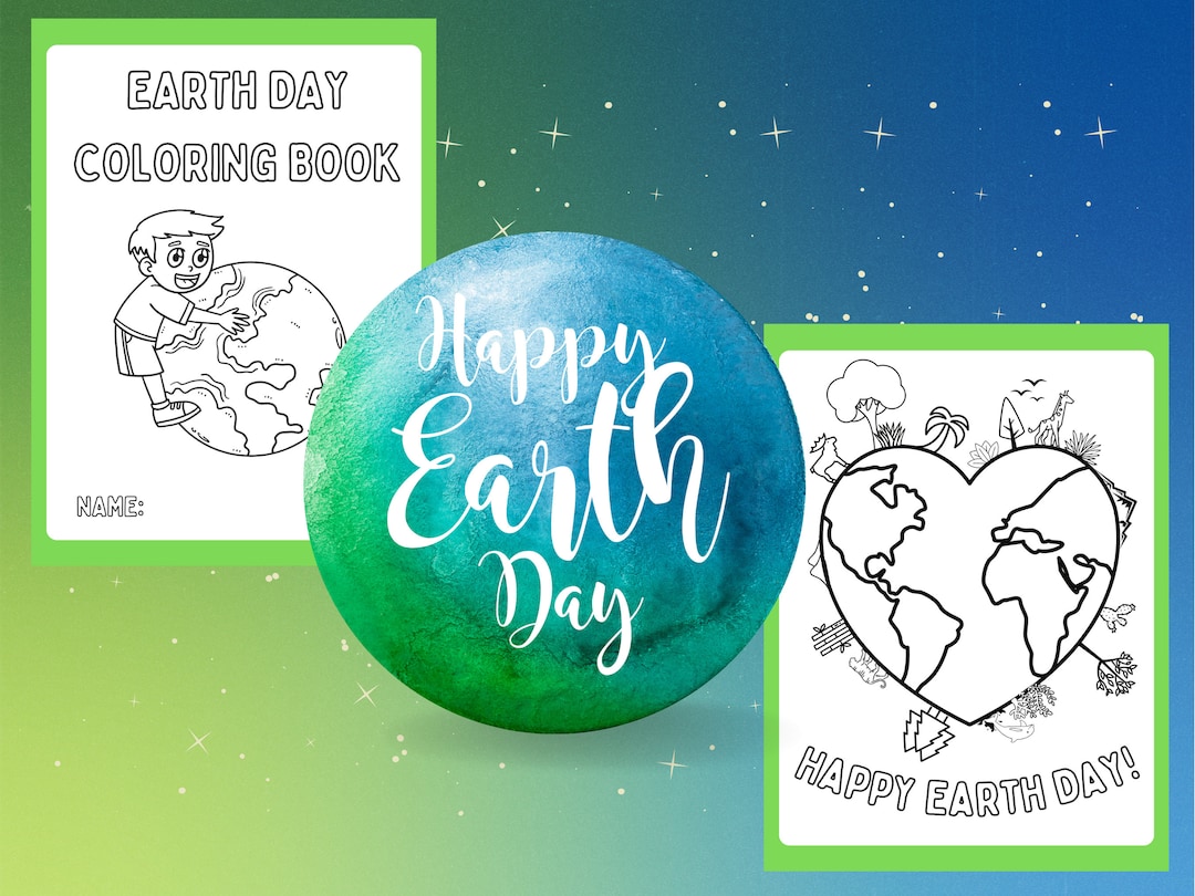 Earth Day Coloring Page, Earth Day Printable, Earth Day Sheets, Earth ...