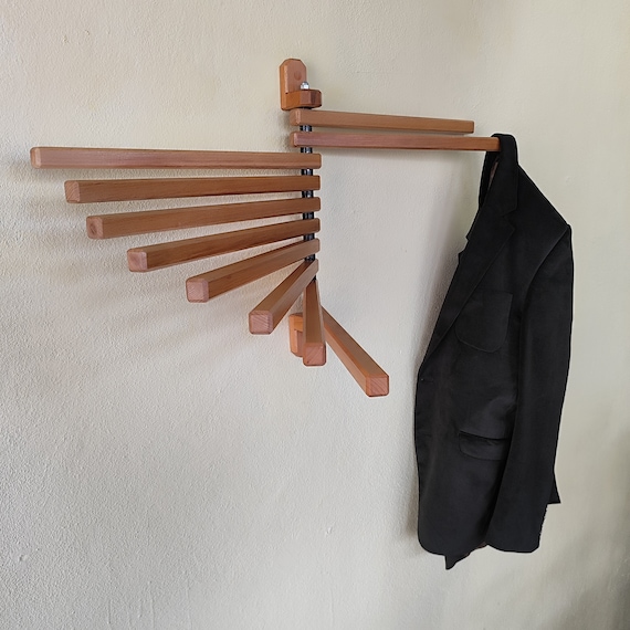 Wall Mount Wooden Folding Drying Rack: Small Space Laundry Organization