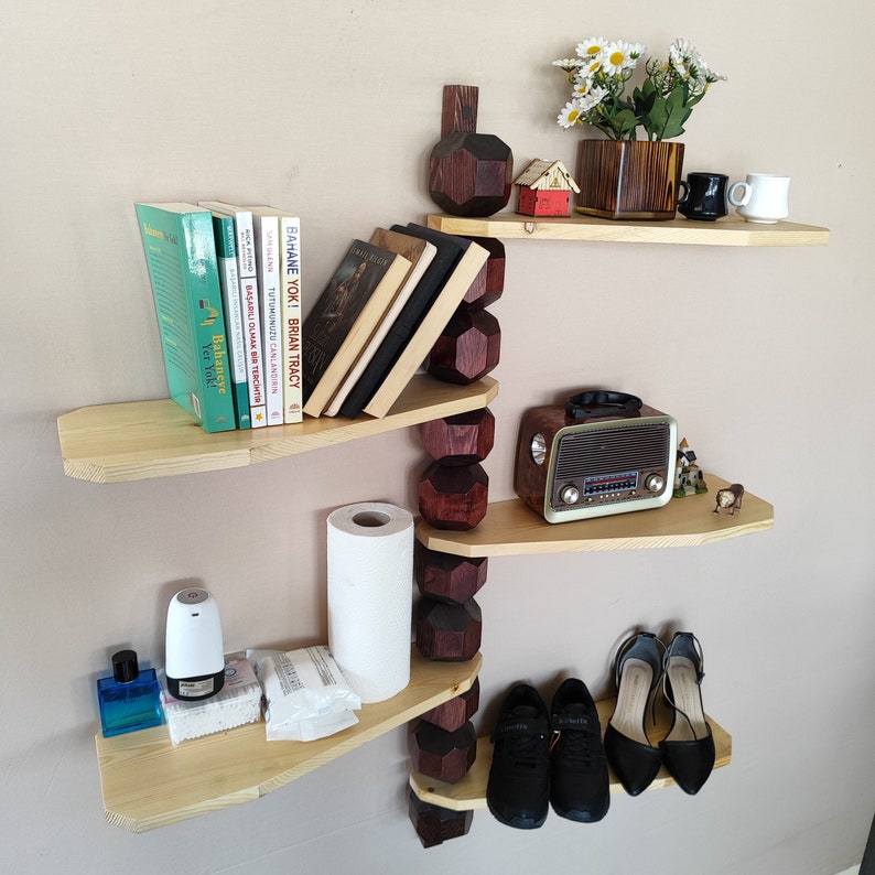 Rotating Tiered Corner Shelf