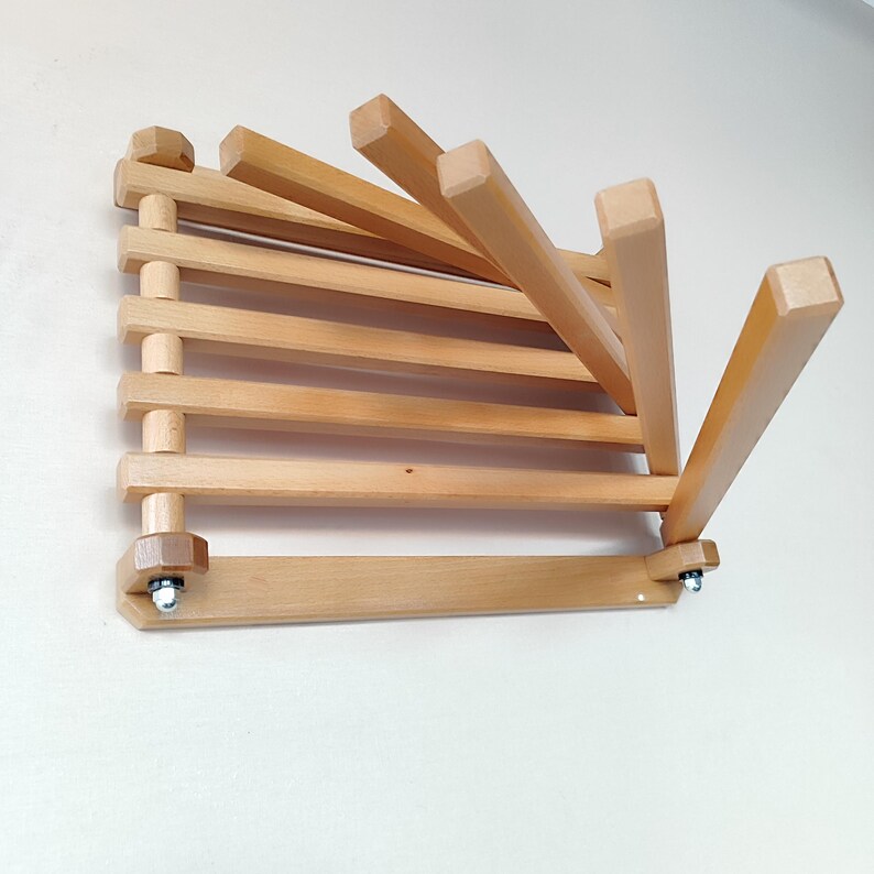 Folding Laundry and Towel Drying Rack, Bathroom Hanger, Wooden Towel Holder, Small Space Furniture, Trouser Organizer, Wall Mounted, Hanger