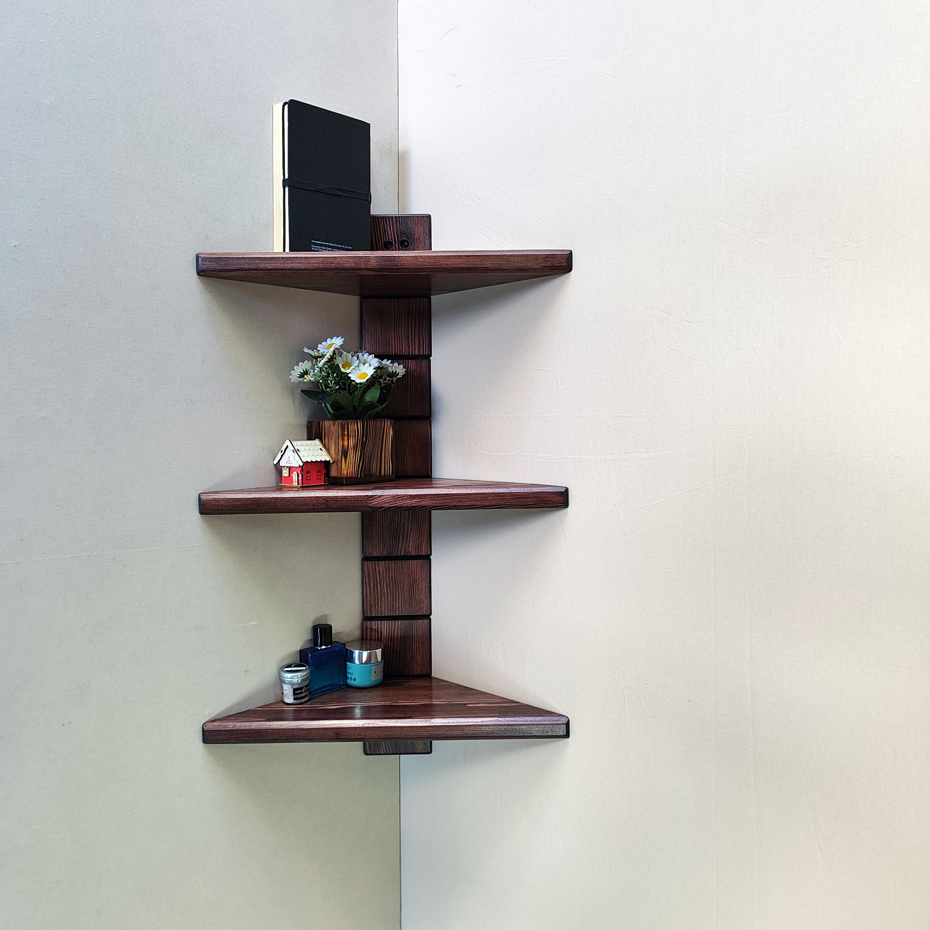 Multi-tier Corner Shelf, Multi-functional Shelf. Corner Ladder Shelf ...