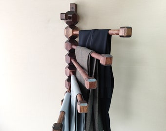 Coat and Clothes hanger, Trouser Organizing, Suit Hangers, Wooden Modern Valet Stand for Office, Clothes Valet, jeans rack, Coat Hooks