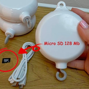 Baby Mobiele Muziekdoos Roterende Muziek Mechanisme Spinning Motion Voor Mobiele 35 Melodieën Met 128 MB Sd-kaart Voor Baby Mobiele Wieg Mobiele
