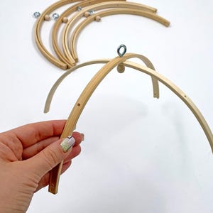 Baby mobile arm attachment Crib arm Mobile wood arm Crib mobile mobile hanger Baby mobile base Crib mobile attachment Base for a baby mobile