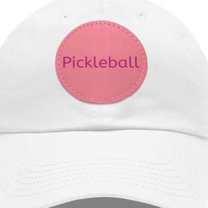 Pickleball Cap: Bio-Washed Twill, Leather Patch - Sports Gift