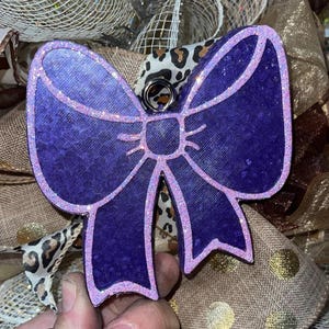 Aromatizador de Carro Plain Bow | Aromatizador de Ar para Carro Coquette | Glitter | Perfumado | Ideias para Presentes
