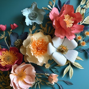 Handmade Paper Flowers in Delicate Detail