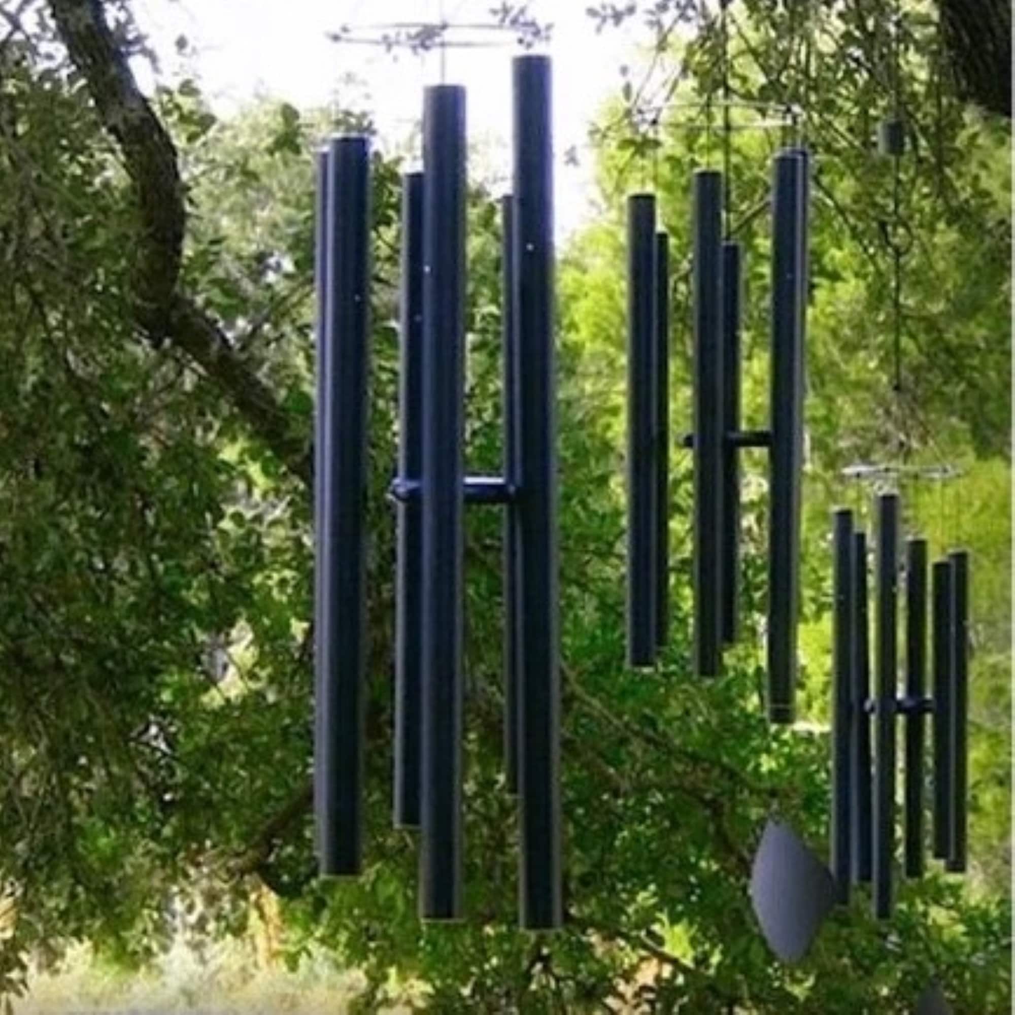 MONGOLIAN METAL CHIME (5 Sizes from 30"-90"): Music of the Spheres Windchime. Symphonic Precision Tuned. Will Never Rust. Handcrafted U.S.A