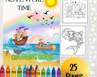 25+ bonusomslag, kleurboek Adventure Time, downloadbare prints