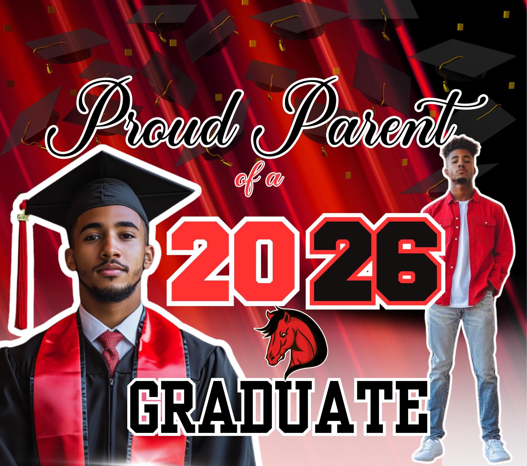 Graduation Generic Graduation Yard Sign Editable Design - Etsy