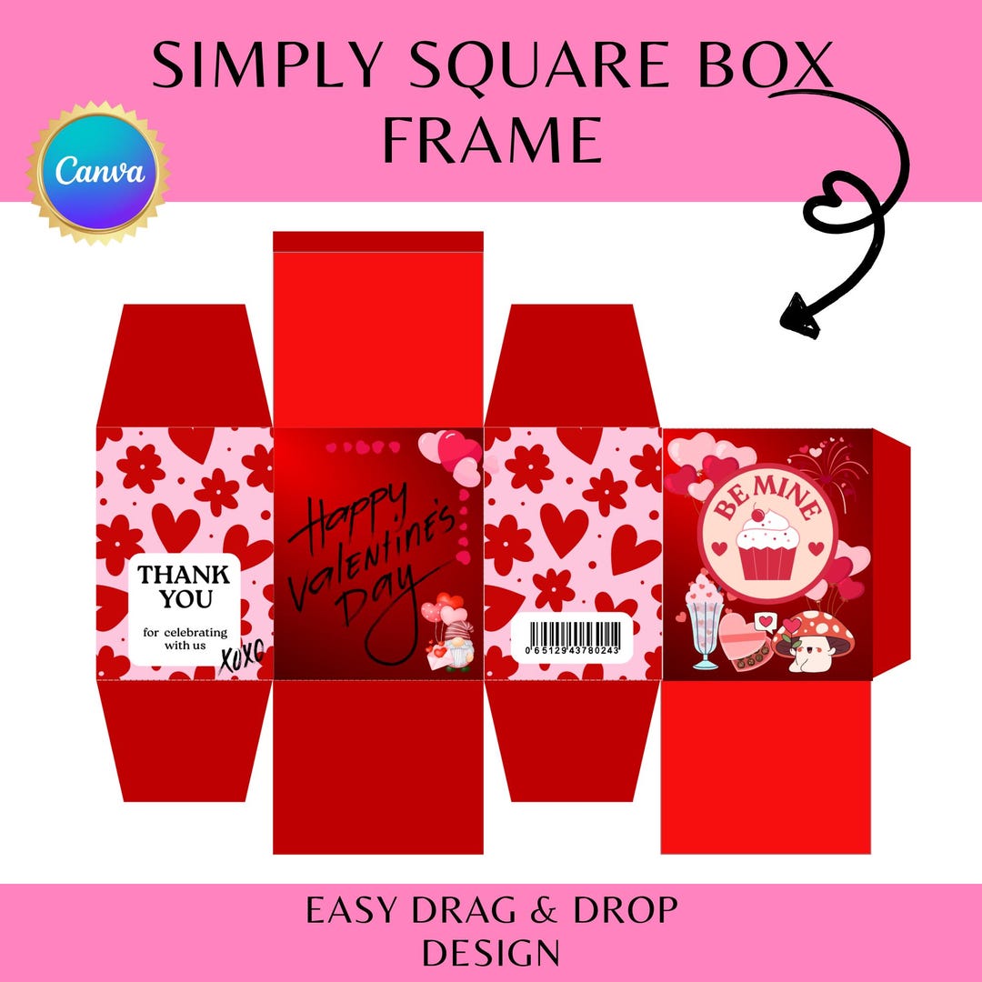Square Box Frame |modern Design Template - Etsy