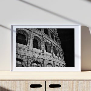 Il Colosseo di Roma, stampa vintage, stampa fotografica, stampa fotografica in bianco e nero, stampa lifestyle, stampa fotografica di qualità museale