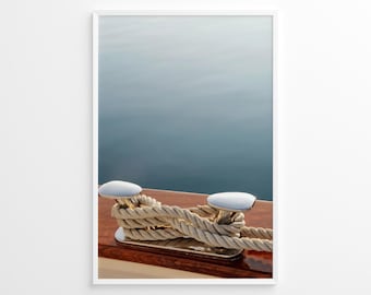 Minimalist Yacht Poster, Nautical Wall Art, Coastal Poster, Vintage Print, Photography Print, Lifestyle Print, Museum Quality Photo Print