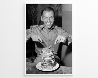 Frank Sinatra, Kitchen Wall Art, Vintage Print, Photography Print, Black White Photo Print, Lifestyle Print, Museum Quality Photo Print