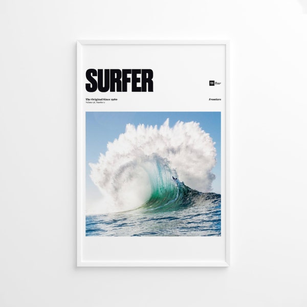 Surfer Magazine Cover May 2017, Surf Ocean Print, Coastal Wall Art, Nautical Wall Art, Surfing Print, Museum Quality Photo Print