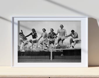 Tennisspieler Fotografie, Sport Vintage Druck, Fotografie Druck, Schwarz Weiß Foto Druck, Lifestyle Druck, Foto Druck Museumsqualität