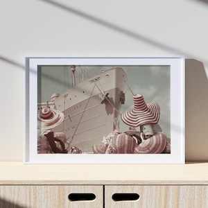 Spiaggia retrò, Costiera estetica, Stampa vintage, Stampa fotografica, Stampa fotografica in bianco e nero, Stampa lifestyle, Stampa fotografica di qualità museale