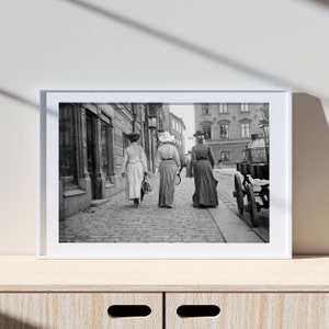 Fotografia Tenisistów, Tenisistki, Sport Vintage, Wydruk Fotograficzny, Czarno-Biały Wydruk Fotograficzny, Wydruk Fotograficzny Jakości Muzealnej