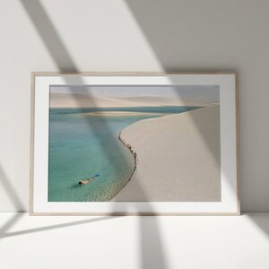 Surreal Art Print, Swimmer Print, Alone in The Sea, Photography Print, Lifestyle Print, Museum Quality Photo Print image 3