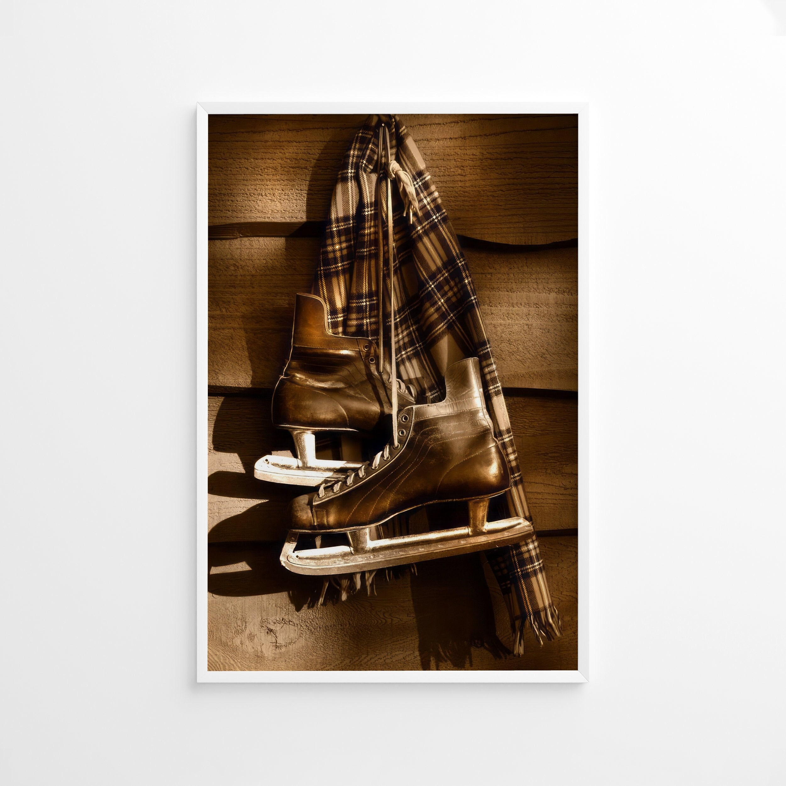 Vintage Leather Ice Skates Mens Womens Figure Skates Retro Decor Display Hockey Vintage‎ Leather Ice Skates Mens Womens Figure Skates Retro  main image 2