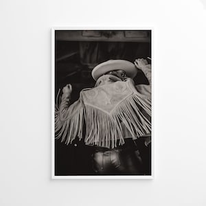 Cowgirl Wall Art, Cowgirl Photo Print, Wild West, Vintage Print, Photography Print, Black White Photo Print, Museum Quality Photo Print