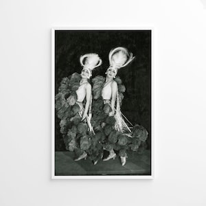 Poster "Ziegfeld Girls", stampa vintage, stampa fotografica, stampa fotografica in bianco e nero, stampa lifestyle, stampa fotografica di qualità museale
