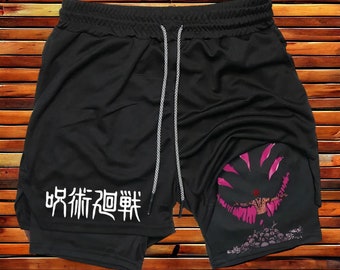 Anime Sorcerer Grafik Gym Compression Shorts # 448-452