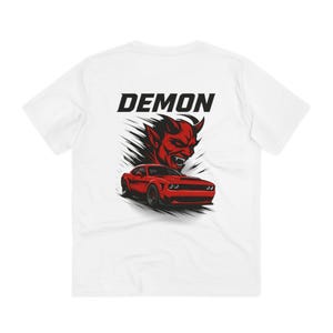 Dodge Challenger DEMON T-shirt for sports car enthusiasts