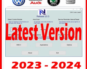 2023 23.3.0 Software For Diagnostic & Coding And Programming For Vw Audi Seat Skoda English French spanish and more..