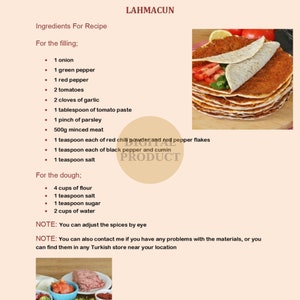 Traditional Turkish Food Recipe Book pdf, Turkish Cuisine Recipe E Book, Homemade Turkish Food Digital Cookbook, Turkish Kitchen Recipe Book image 8