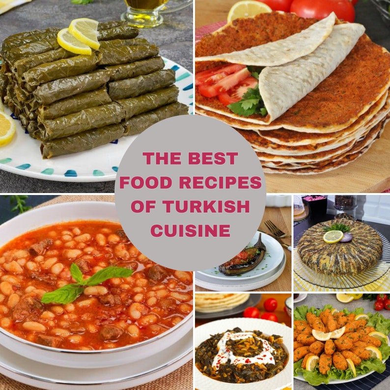 Traditional Turkish Food Recipe Book pdf, Turkish Cuisine Recipe E Book, Homemade Turkish Food Digital Cookbook, Turkish Kitchen Recipe Book image 1