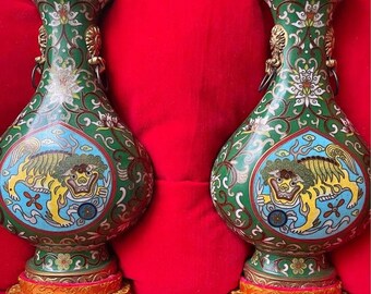 Antique Chinese Pair Vases