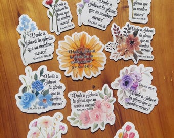 JW 11 Spanish Stickers Year Text 2025, Texto del Año, Pegatina Español, Jw Regalos, Gifts in Bulk, Gifts for Sisters, Pioneer Gifts, Flowers