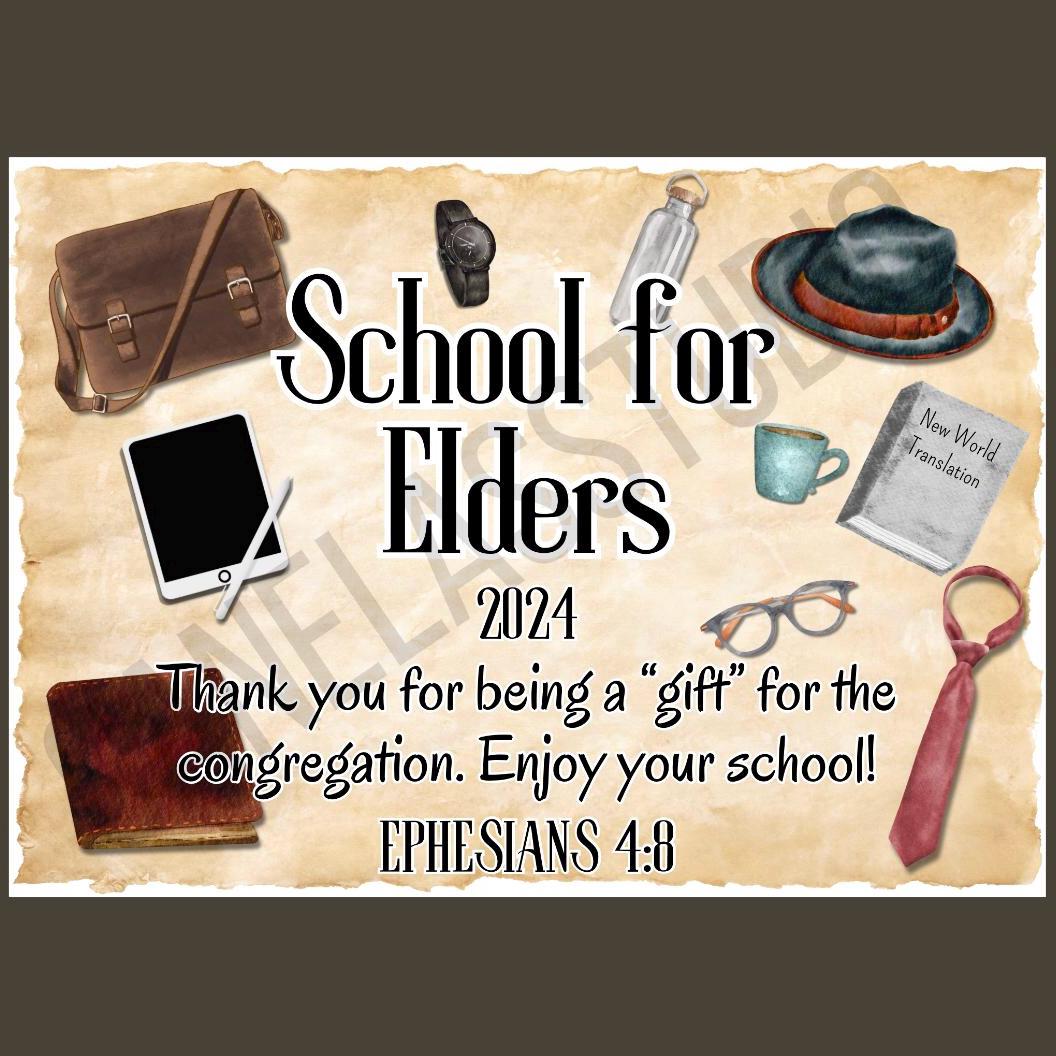 JW Elder School Gifts, JW Elder Appreciation, JW Elder Card, Jw ...