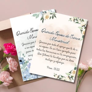 Cadeaux serviteur ministériel JW espagnol, appréciation JW, carte JW, ministère Siervo, imprimables jw espagnol, merci jw, cartes jw espagnol