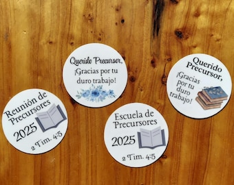 23 JW Spanish/English Stickers, Pegatina Español, Jw Regalos, Gifts in Bulk, Gifts for Sisters, Brothers, Pioneer Gifts, Sticker Packs