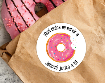 Sticker JW Pan Dulce, Stickers espagnols, Pegatina Español, Jw Regalos, Cadeaux pour soeurs, frères, Pioneer Gifts, Regalos para Precursores