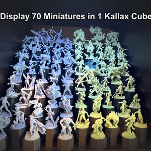 Modular Kallax Compatible Board Game Miniature Display Stand/Riser (30mm bases)