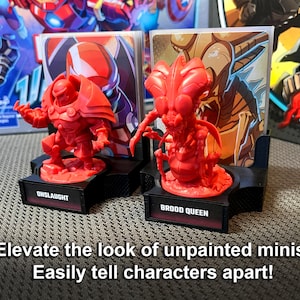 マーベルユナイテッド対応の大型ミニフィギュア用ディスプレイ＆プレイスタンド